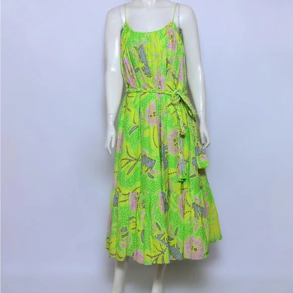 RHODE | Dresses | Rhode Neon Green Botanical Lea Dress | Poshmark RHODE | Dresses | Rhode Neon Green Botanical Lea Dress | Poshmark